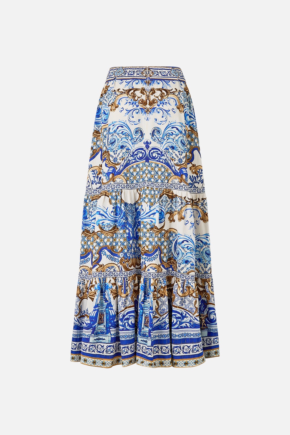 HIGH WAISTED TIERED SKIRT - 7