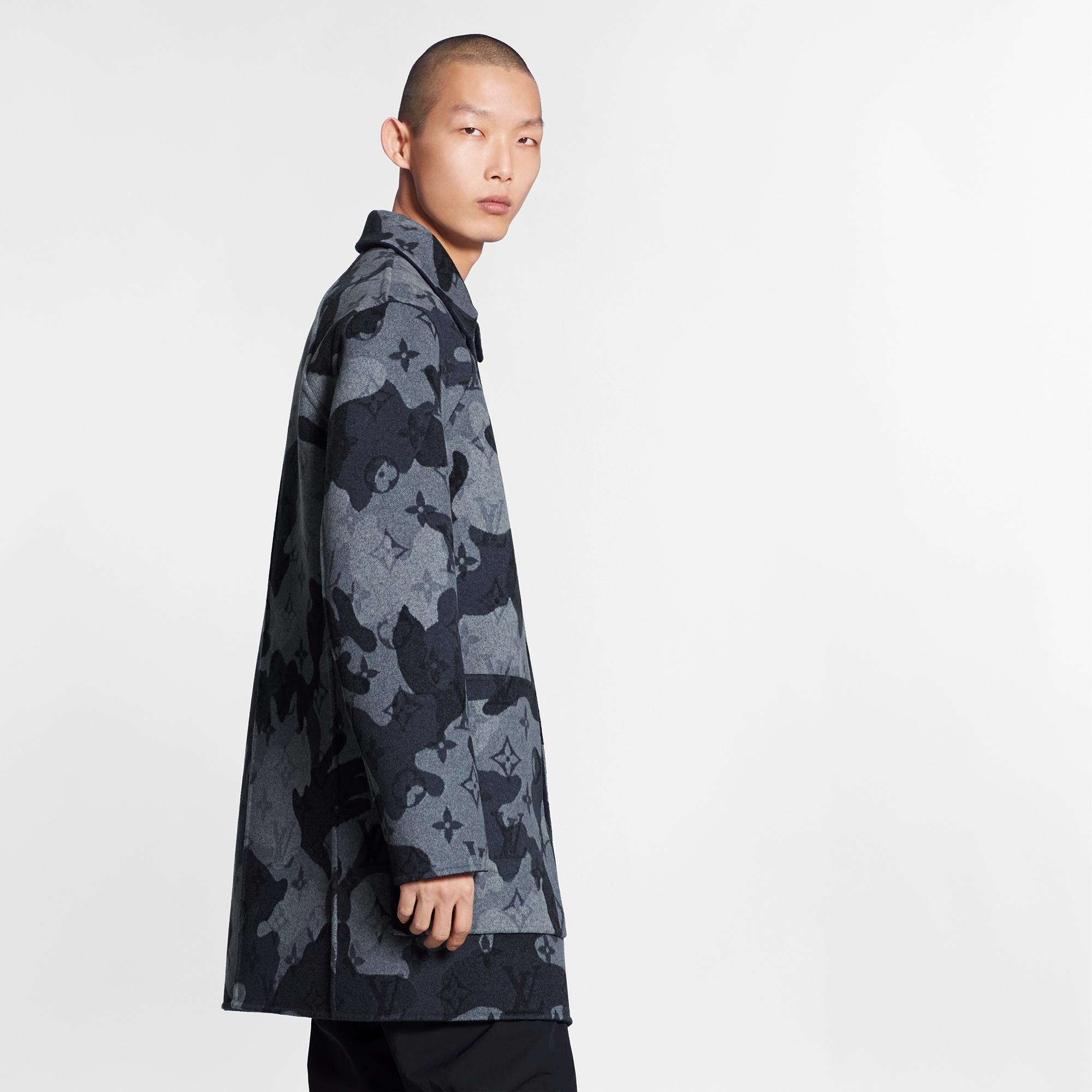 Camo Double Face Car Coat - 4