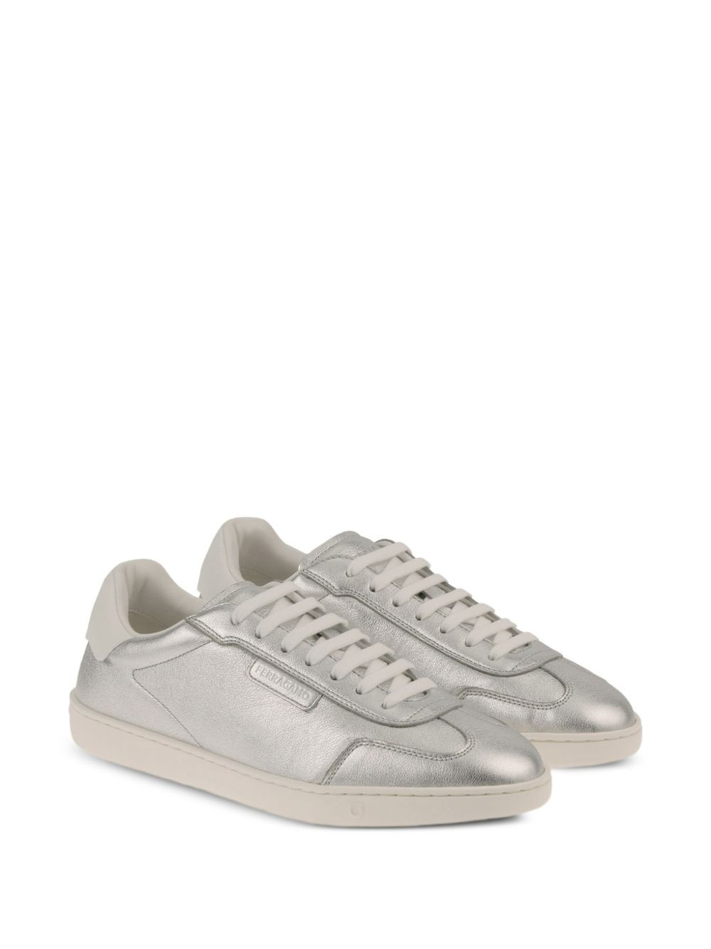 leather low-top sneakers - 2