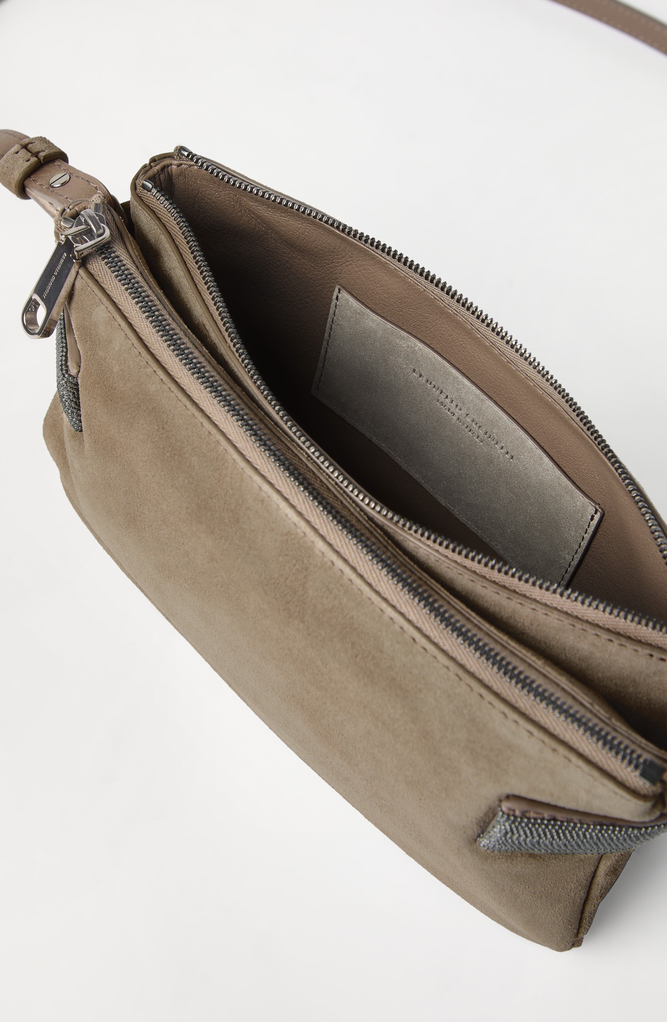 Brunello Cucinelli Essence mini shoulder bag in Warm Beige at Nordstrom - 6
