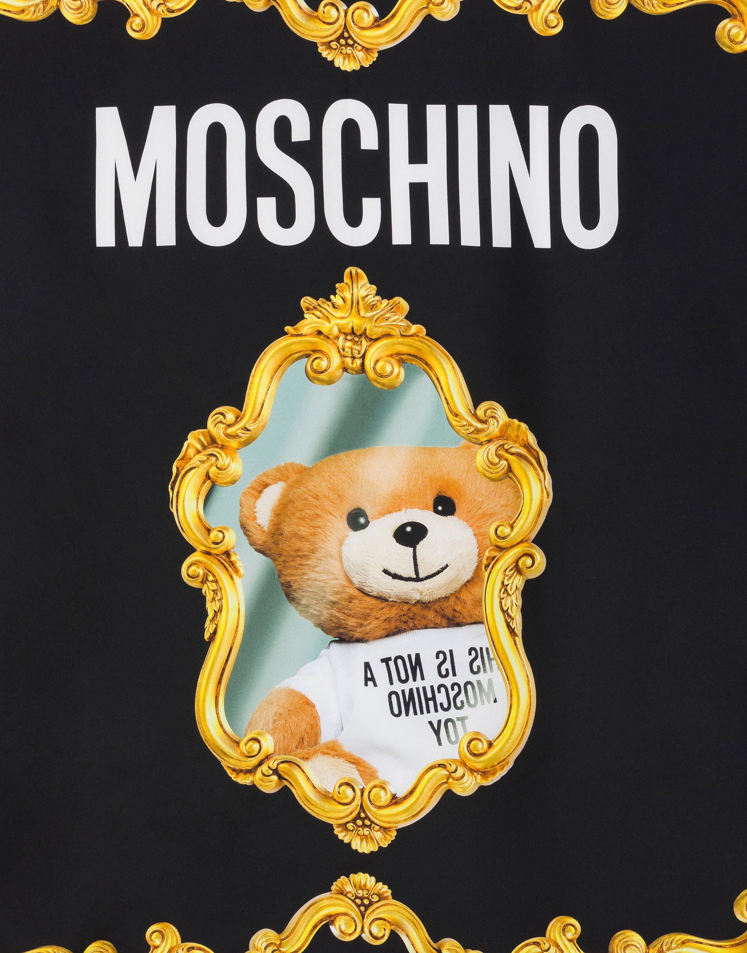 MIRROR TEDDY BEAR NECKERCHIEF - 3