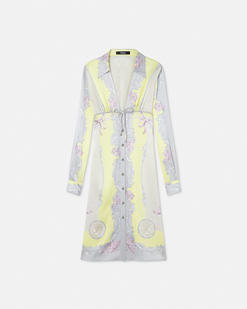Cameo Silk Midi Shirt Dress 1