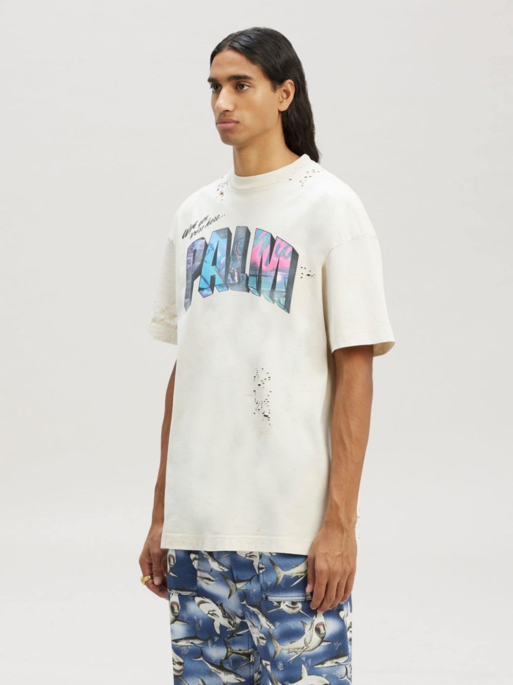 Palm Sign print T-shirt - 4