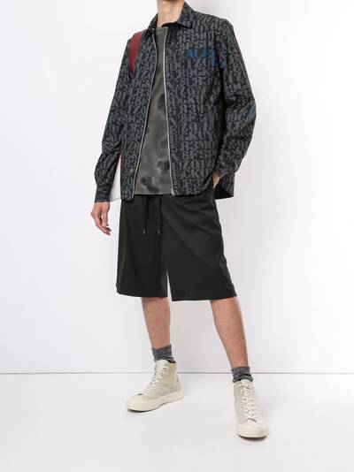 sacai monogram print shirt jacket outlook