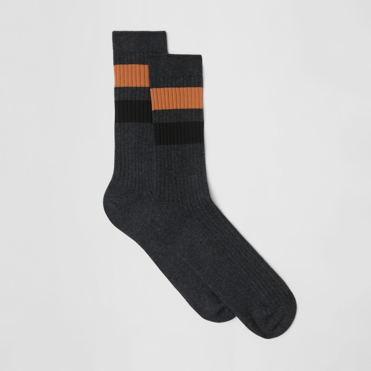 Striped Cotton Blend Socks - 3