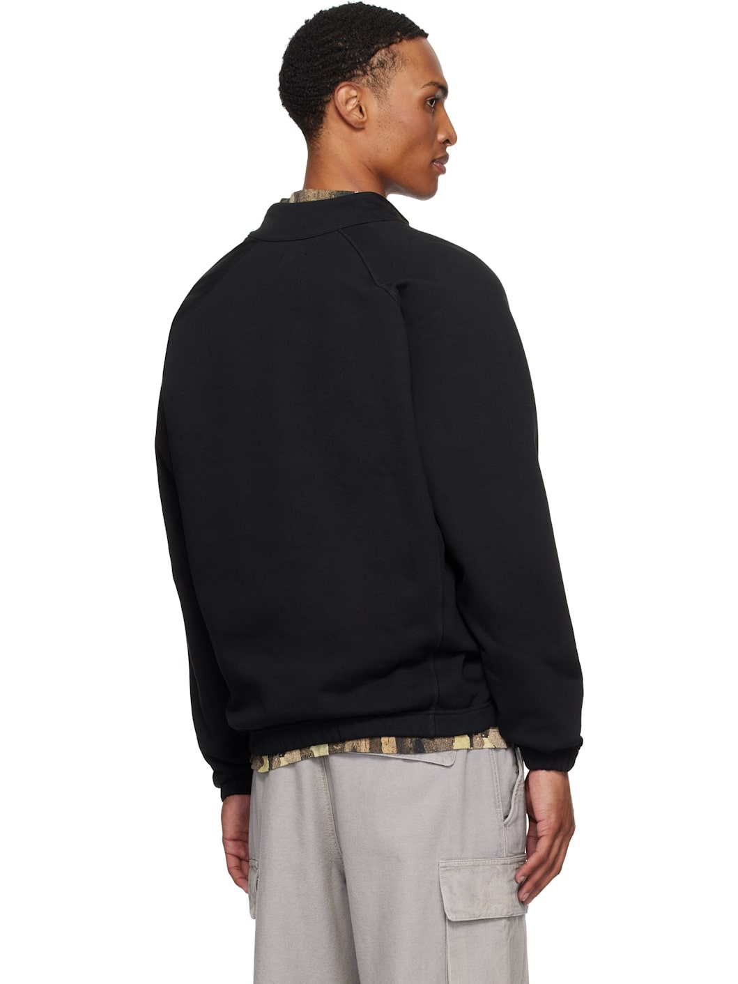 Black Heavy Half Zip Sweatshirt - 3