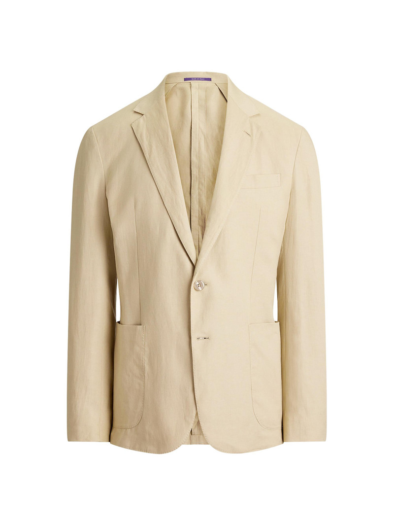 Men's Hadley Hand-Tailored Silk-Linen Jacket - Champagne 1
