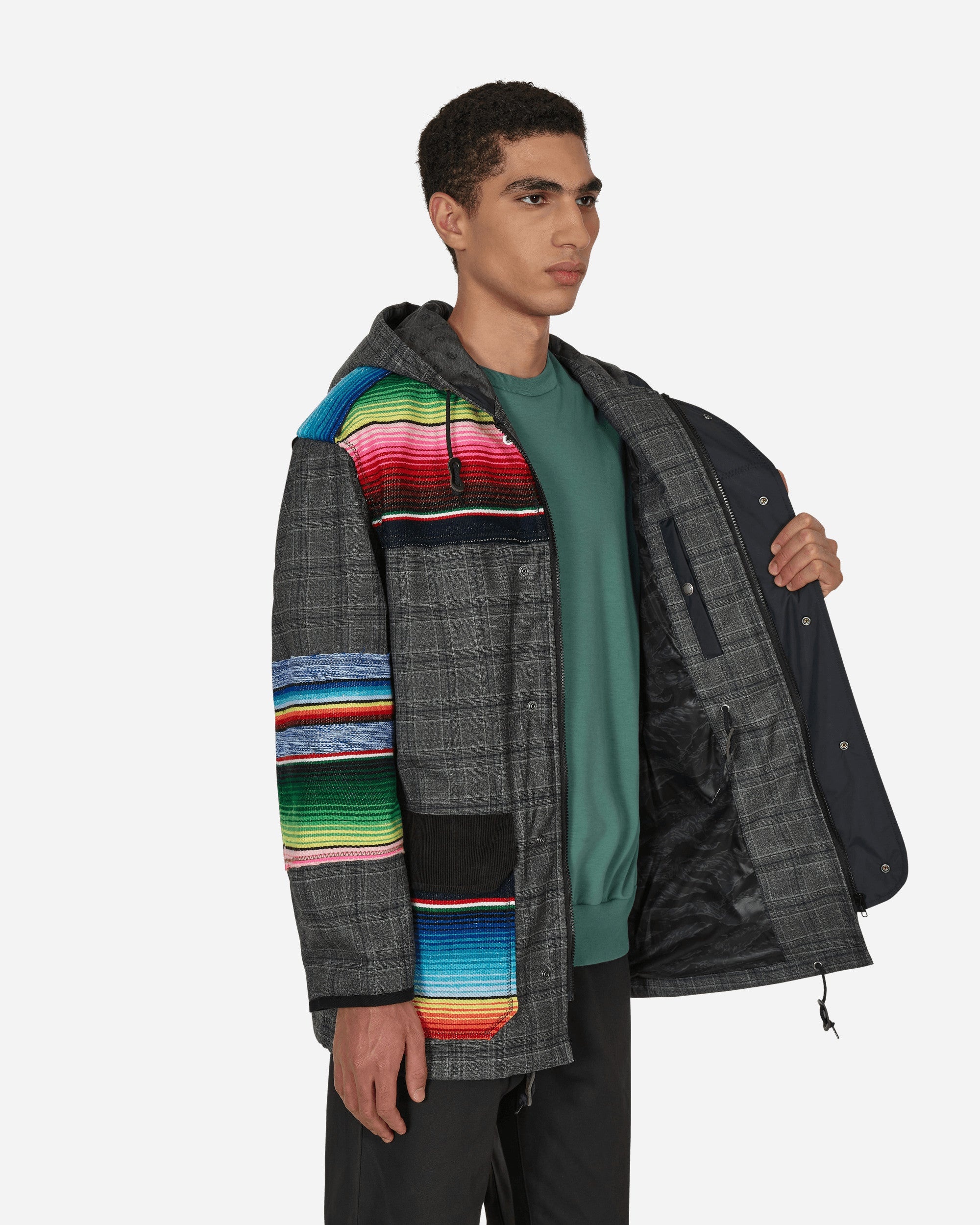 Jay Kay Striped Check Jacket Grey - 4