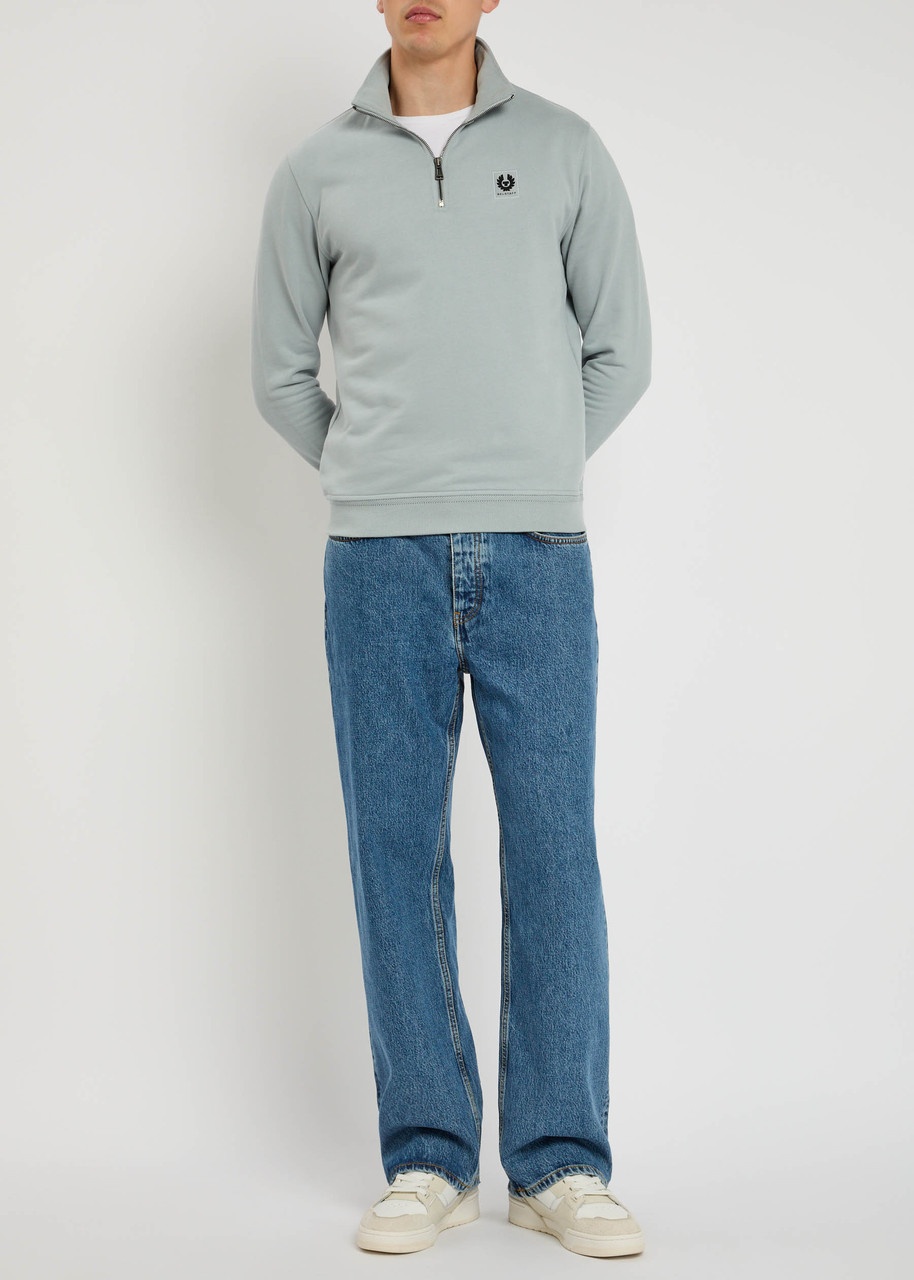 Belstaff Half-zip Logo Cotton Sweatshirt - 4
