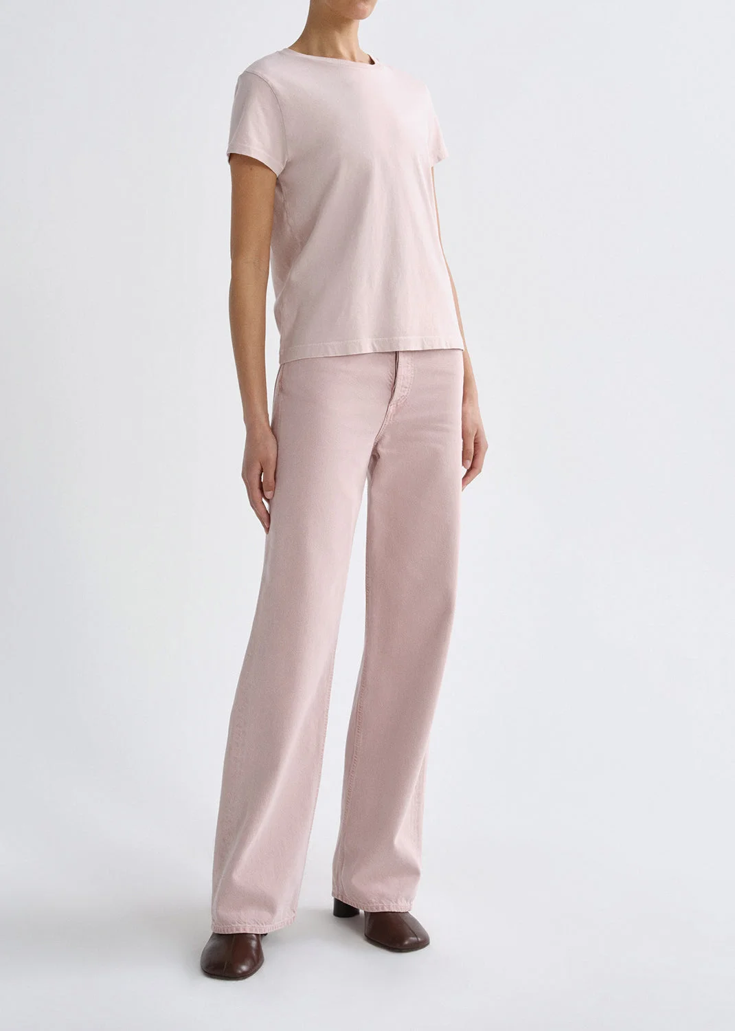 LONG LINE ADINE TEE IN WALLFLOWER - 1