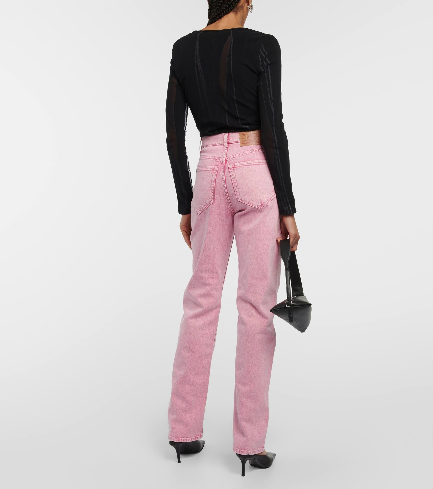 Crystal-embellished wide-leg jeans - 3