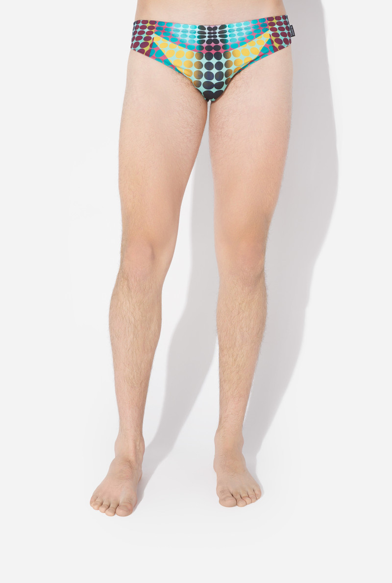 RE-EDITION - THE BLUE DOTS SWIM BRIEFS 4
