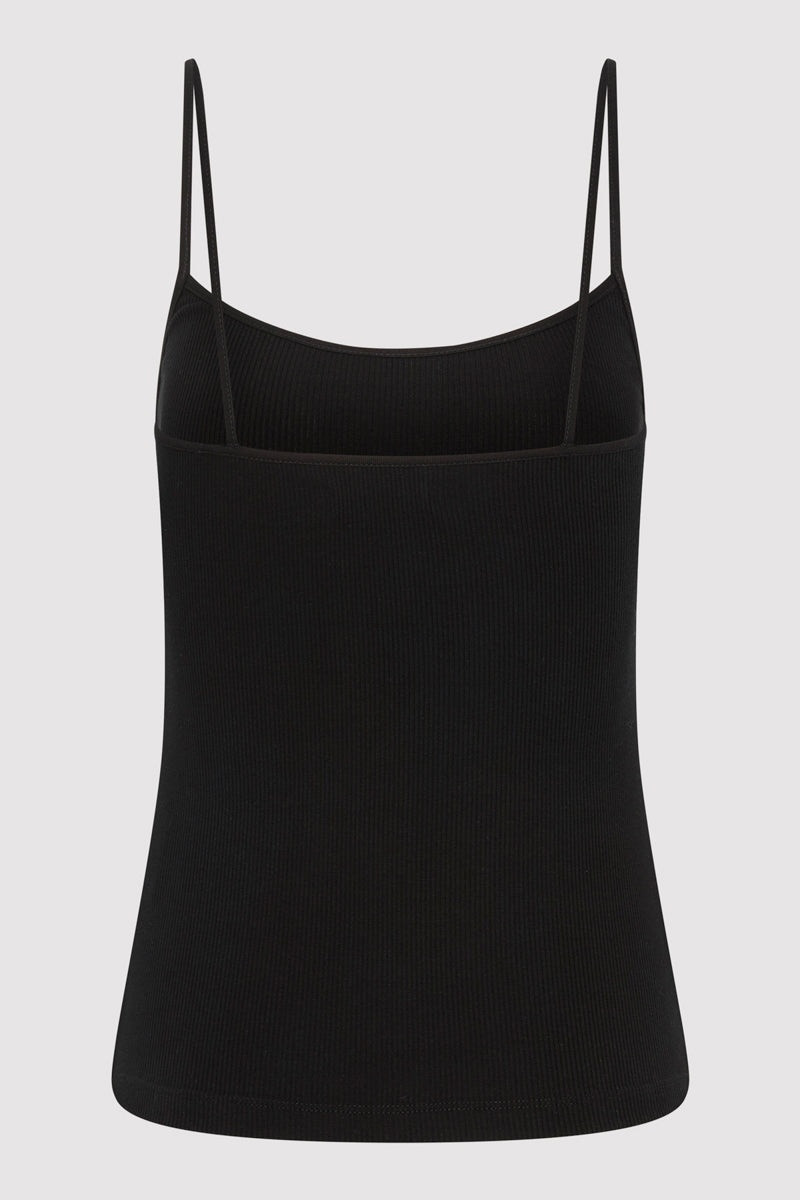 ST. AGNI Rib Cami - Black outlook