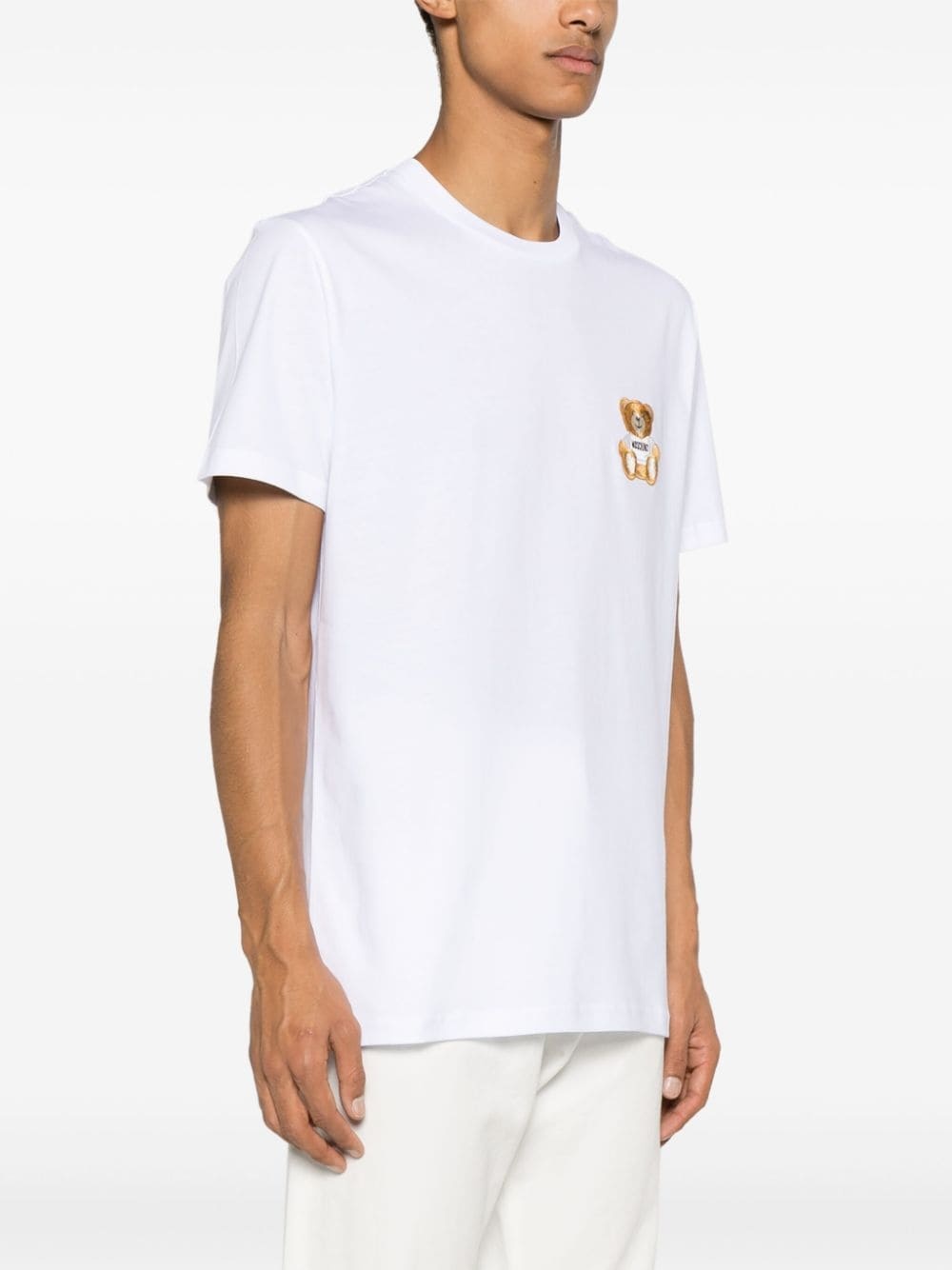 Teddy Bear-embroidered cotton T-shirt - 6