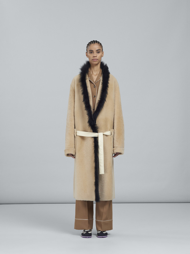 Marni LIGHT MERINO VELOUR COAT outlook