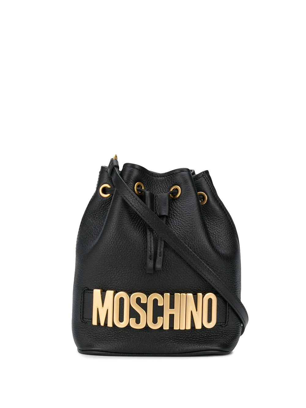 logo plaque bucket bag - 1