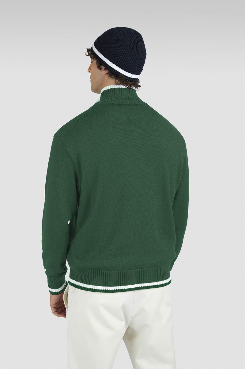 SOFT COOL TOUCH WOOL HALF ZIP SWEATER 3
