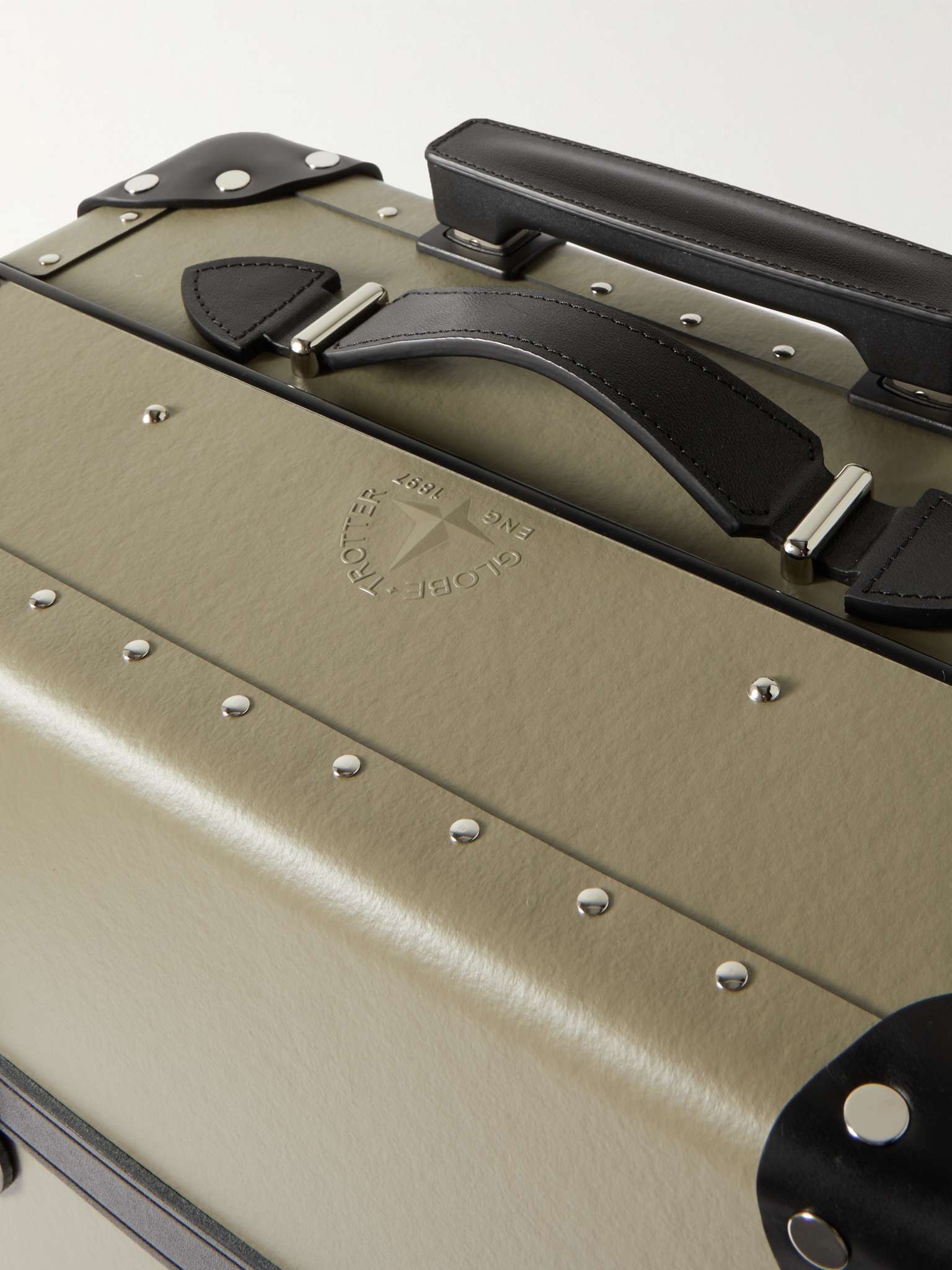 Centenary Leather-Trimmed Carry-On Suitcase - 5