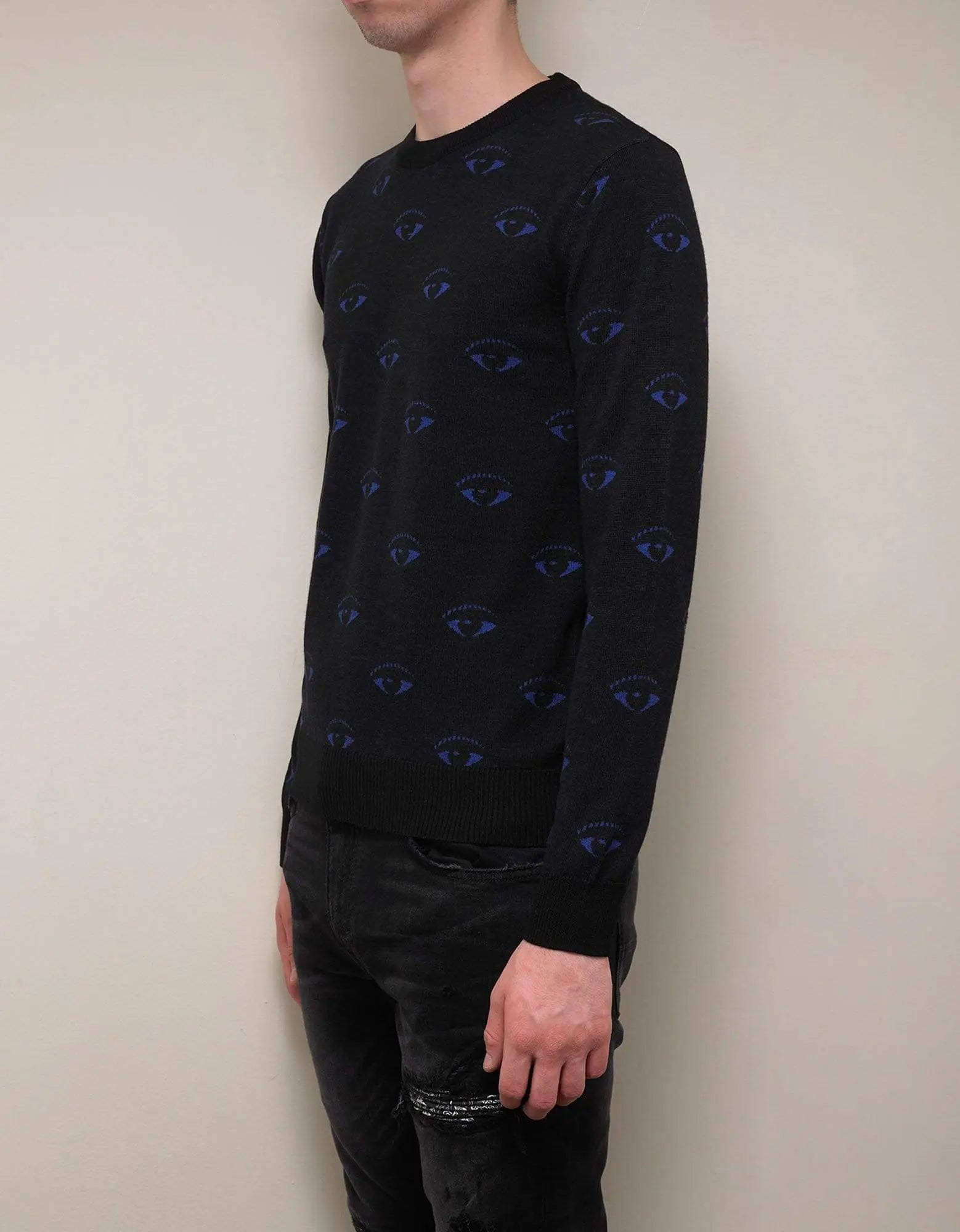 Kenzo Black Eye Monogram Wool-Blend Sweater - 5