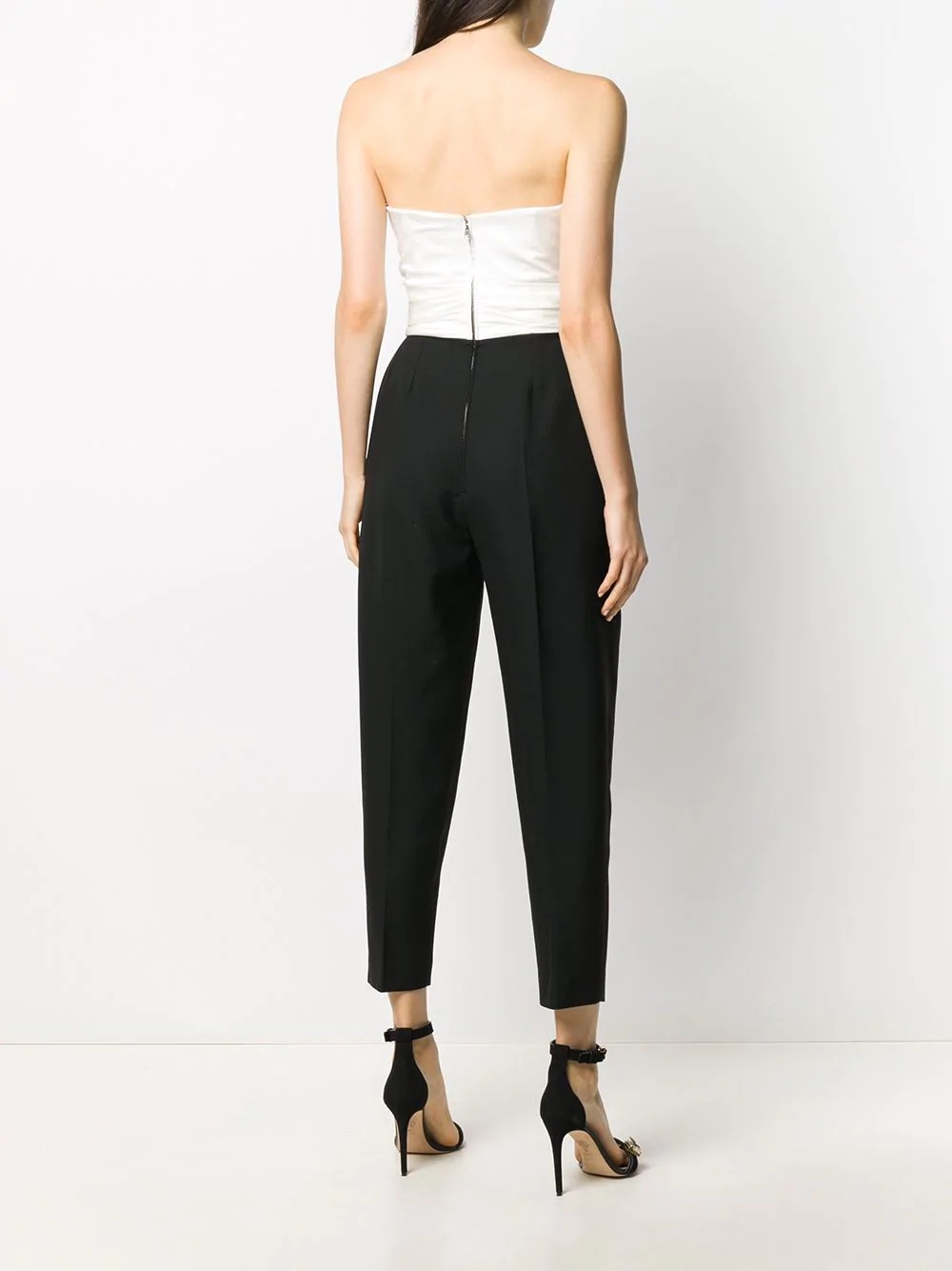 strapless bustier jumpsuit - 4