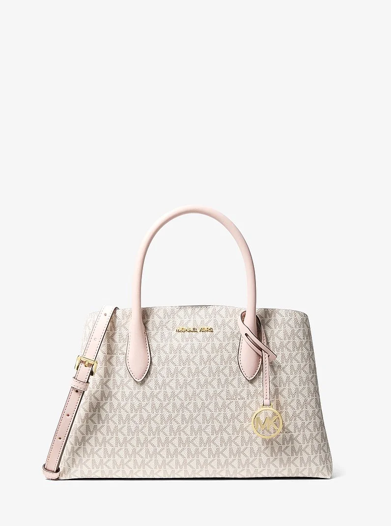 Maya Medium Signature Logo Satchel - 1