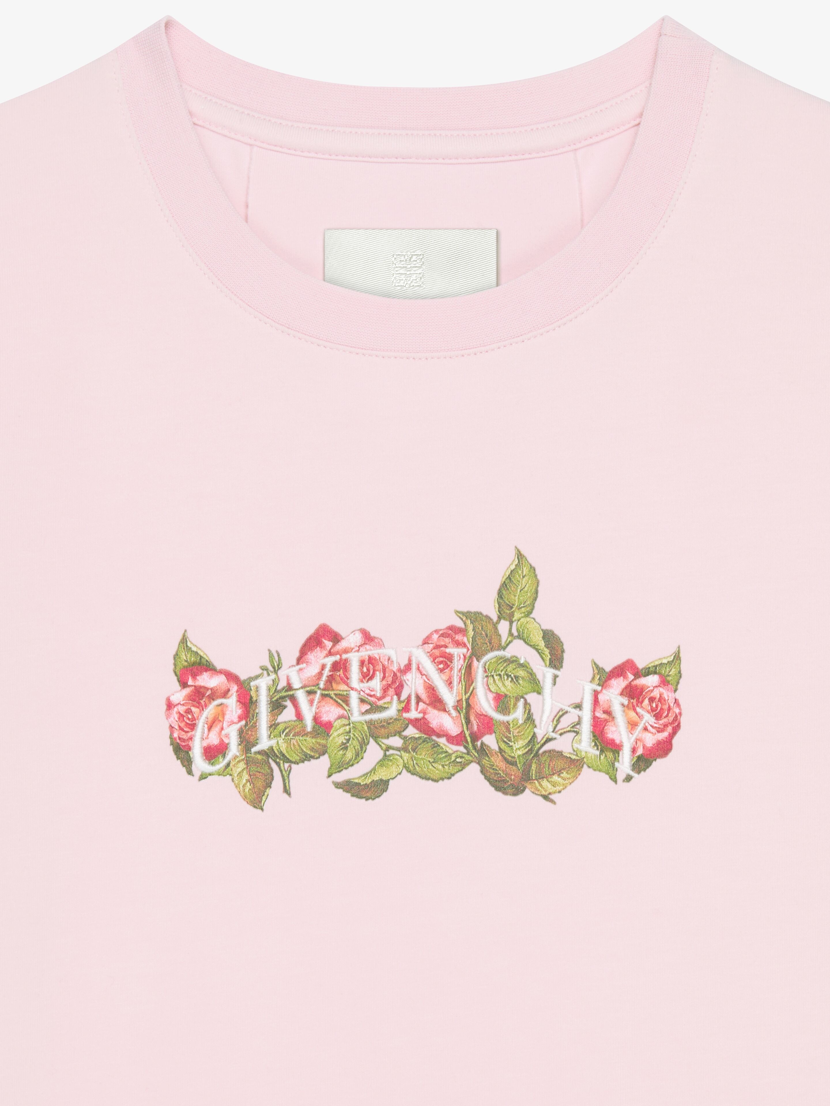 GIVENCHY T-SHIRT IN COTTON WITH ROSES PRINT - 6