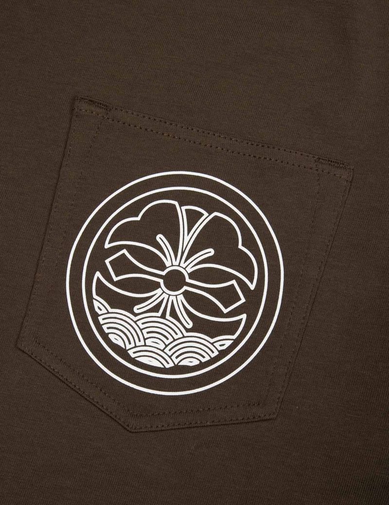 MULTI-POCKET PRINT AND SEAGULL BRUSHSTROKE DAICOCK PRINT RELAX FIT T-SHIRT 10