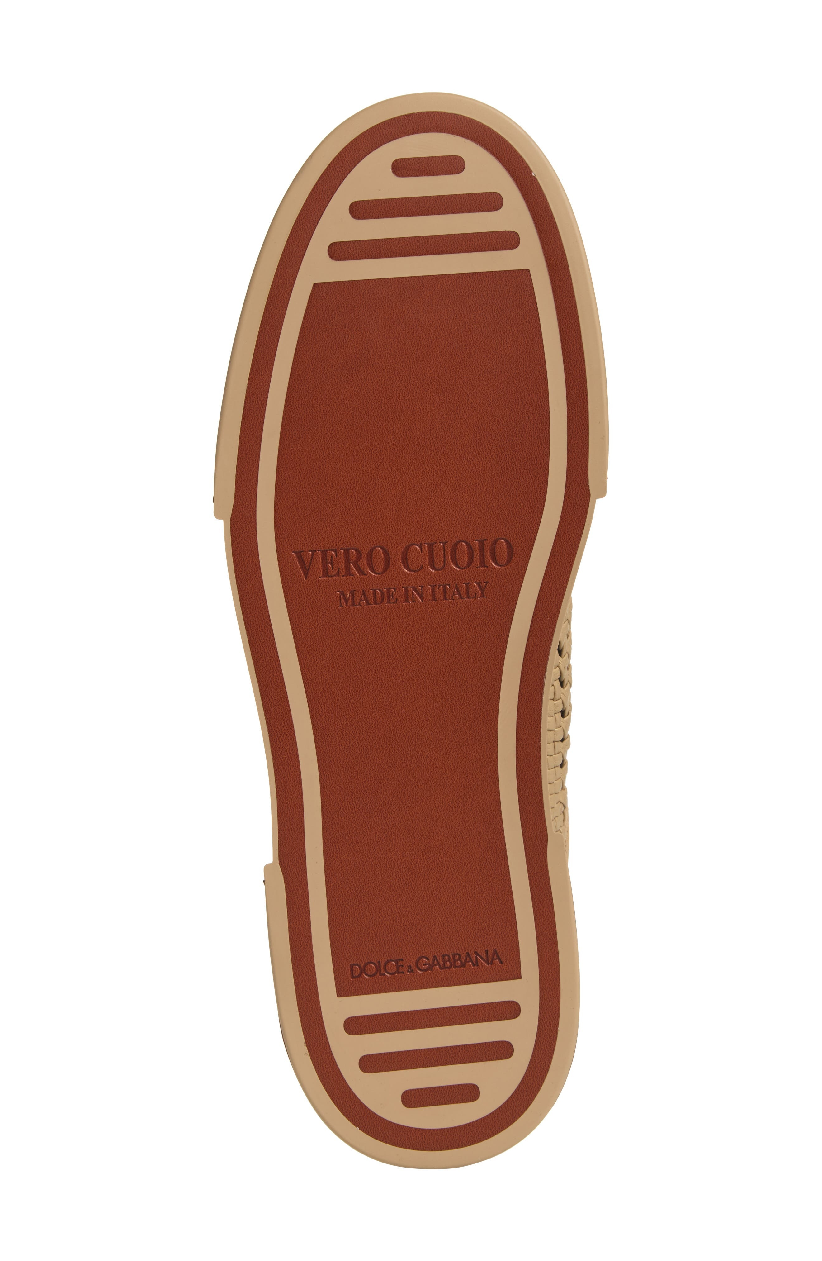 Dolce&Gabbana Portofino Yacht Sneaker in 8V750 Sabbia/Sabbia/Cuoio at Nordstrom - 6