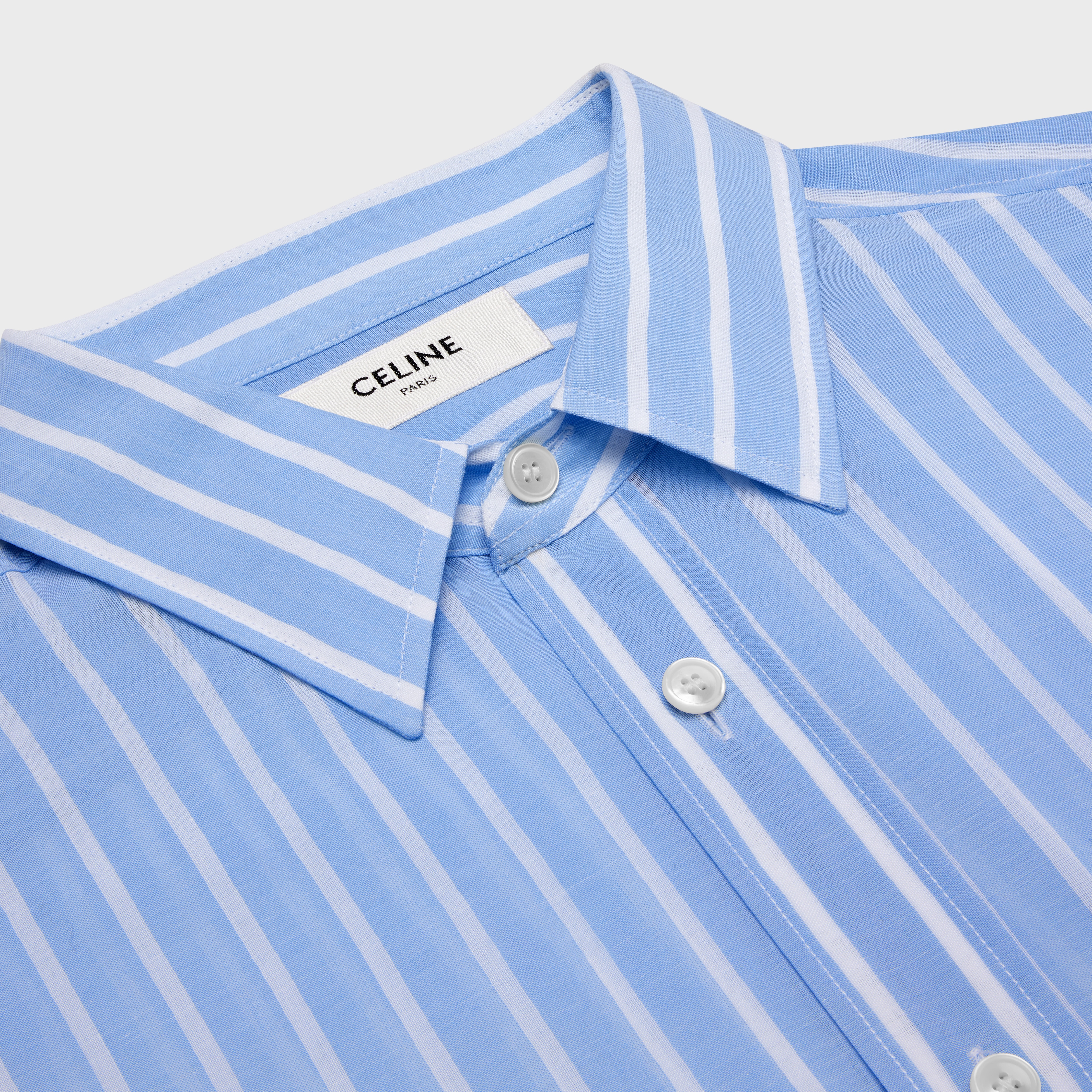 loose shirt in striped cotton - 3