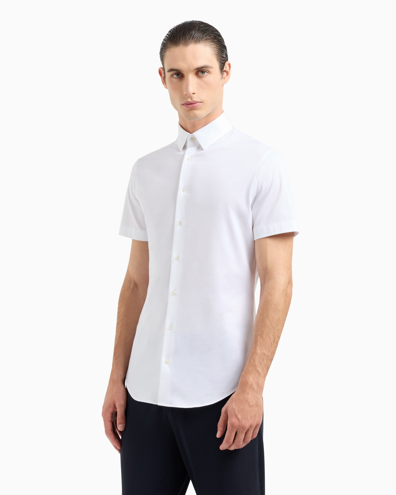 Short-sleeved, cotton-jersey shirt - 4