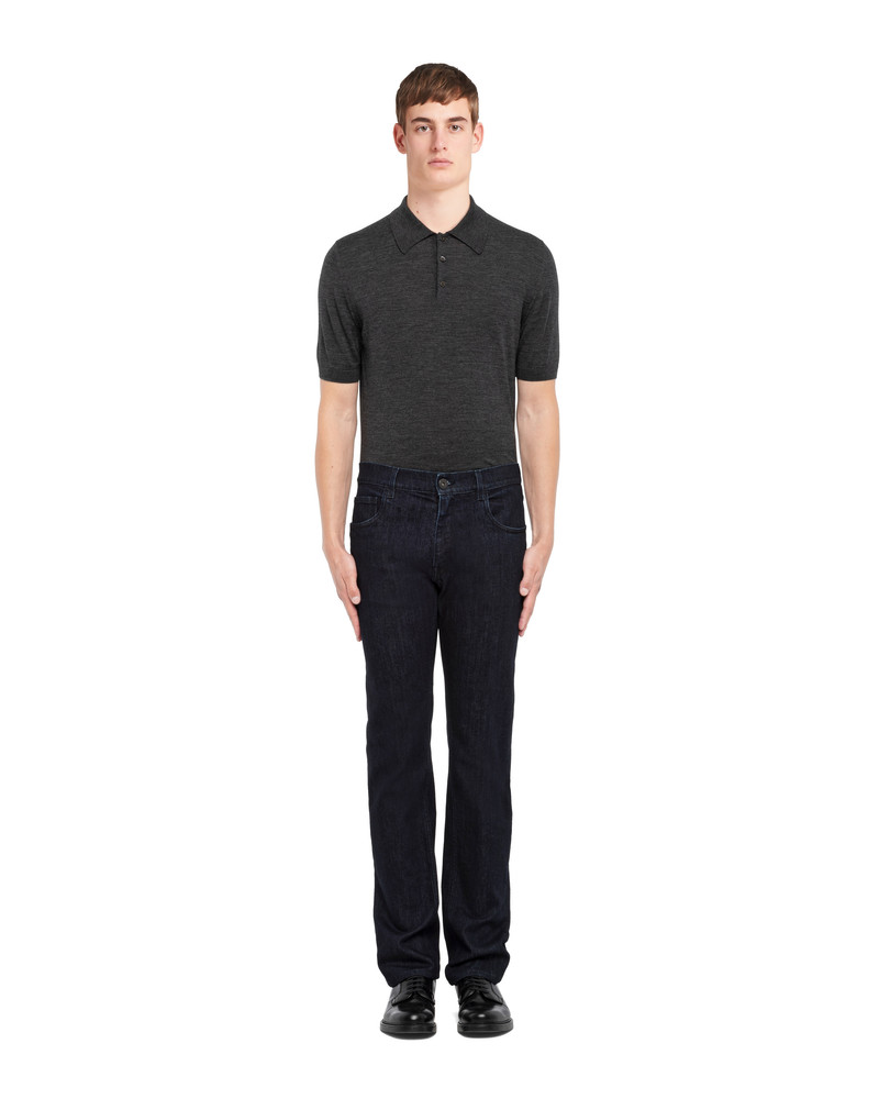 Prada Stretch-denim five-pocket trousers outlook