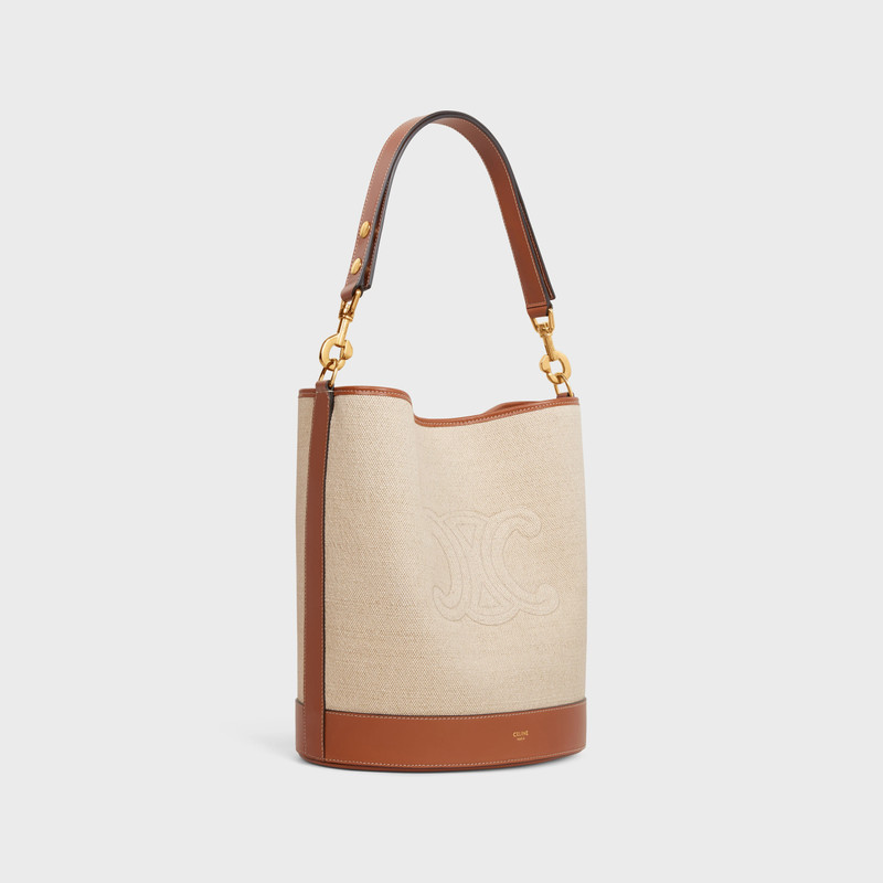 CELINE SAILOR BUCKET CUIR TRIOMPHE in TEXTILE AND CALFSKIN outlook