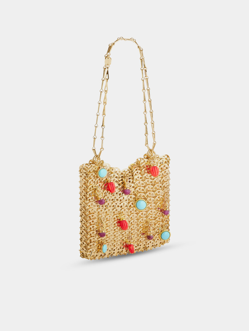 ICONIC GOLD 1969 BAG EMBELLISHED WITH MULTI COLORED PAMPILLES 5