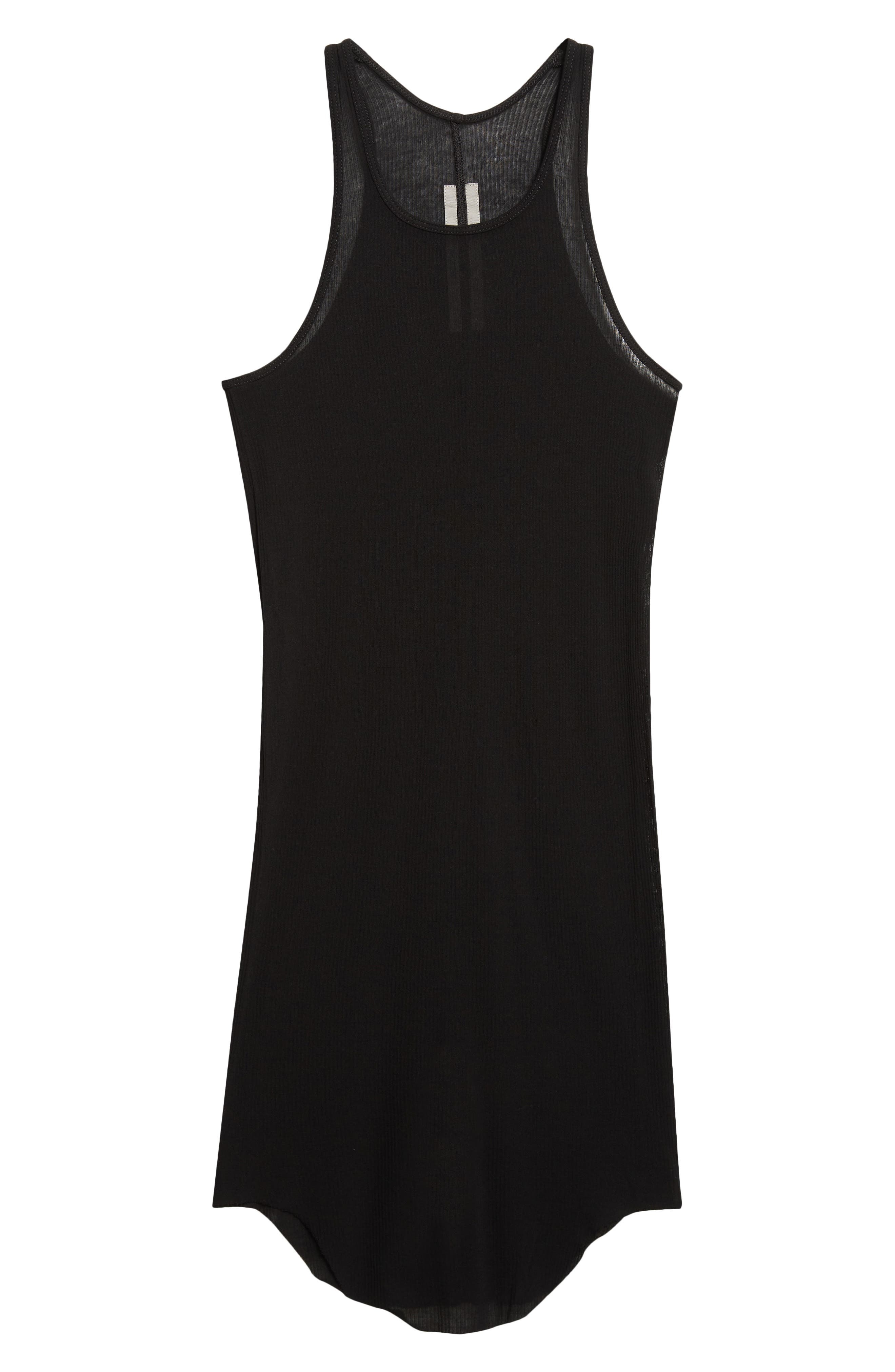 Rick Owens Basic Rib Tank in Black at Nordstrom - 6