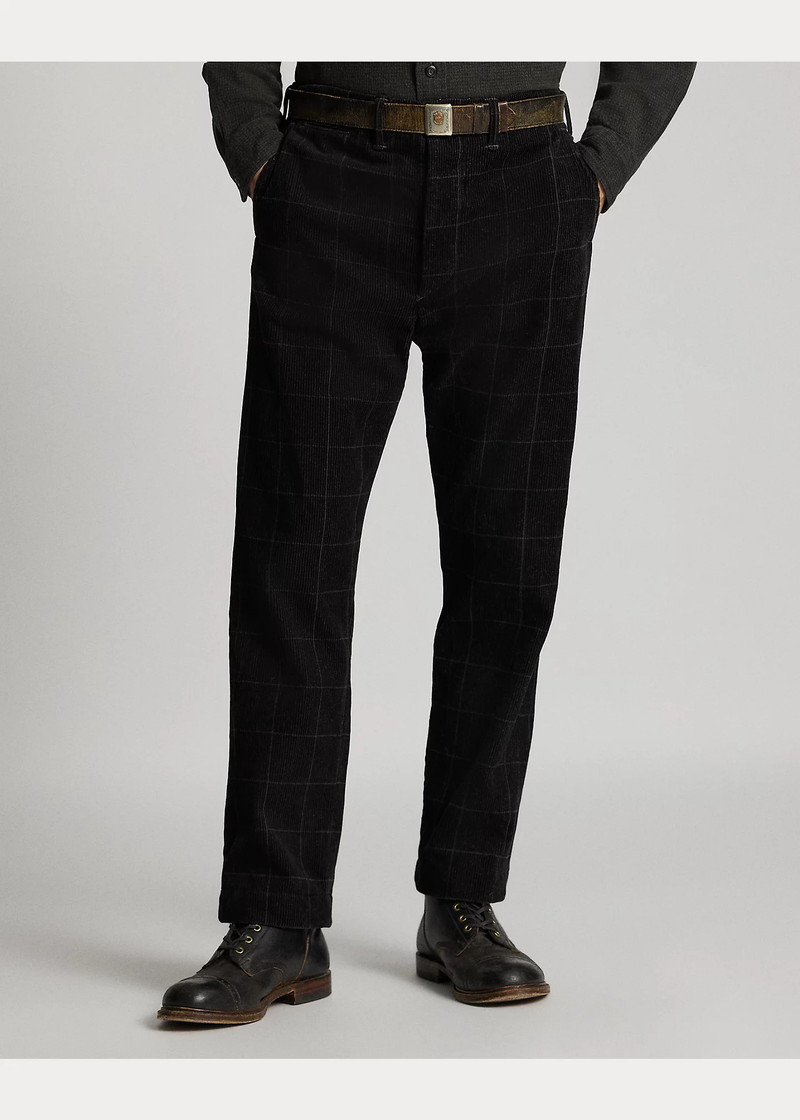 Check-Print Corduroy Officer’s Pant 3