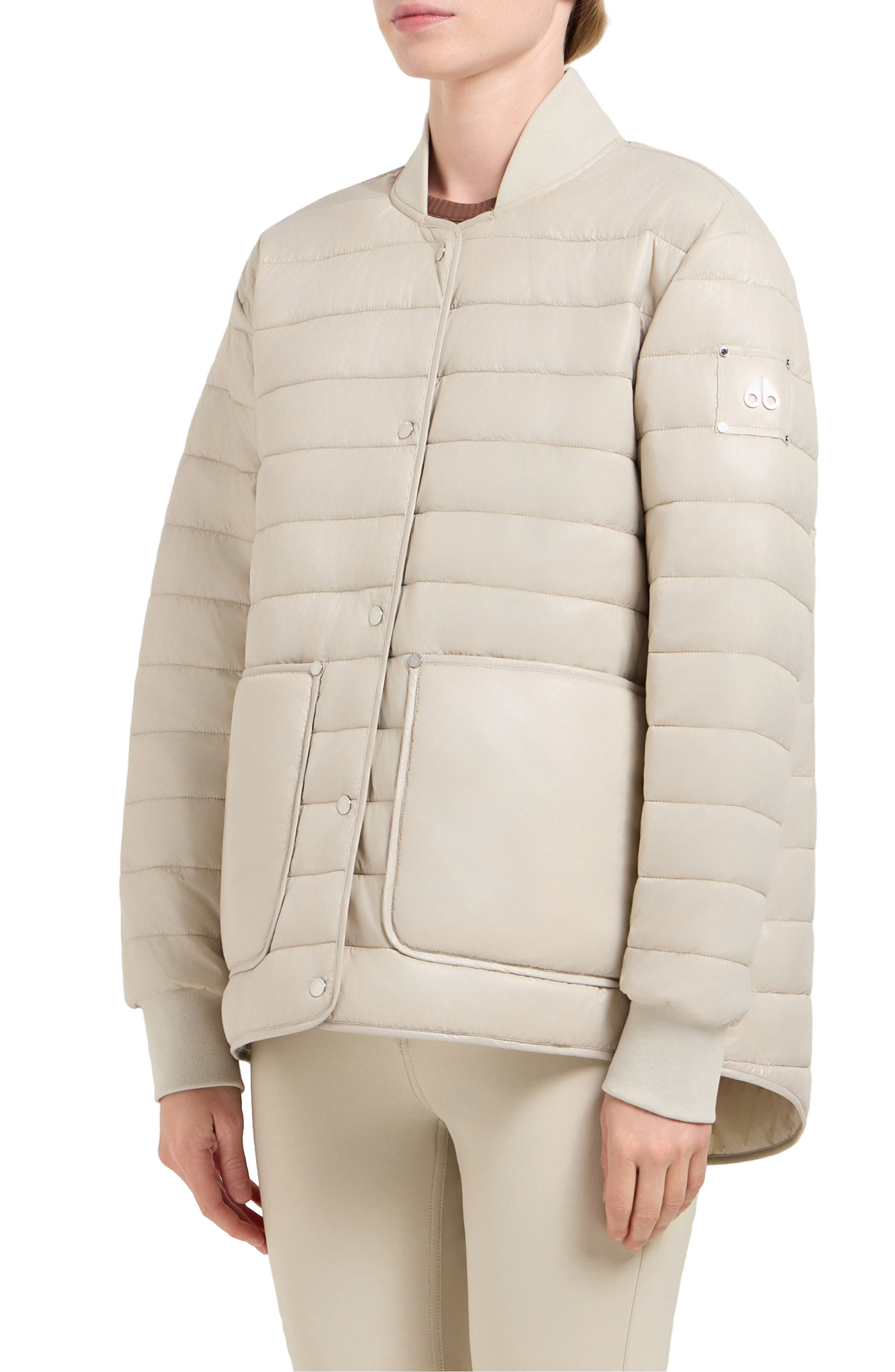 Moose Knuckles Eden Water Repellent Liner Jacket in Alabaster at Nordstrom - 3