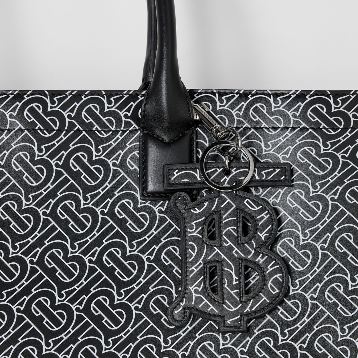 Monogram Motif Leather Key Ring - 6