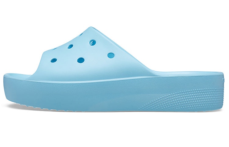 (WMNS) Crocs Classic Platform Slide 'Arctic' 208180-411 - 2