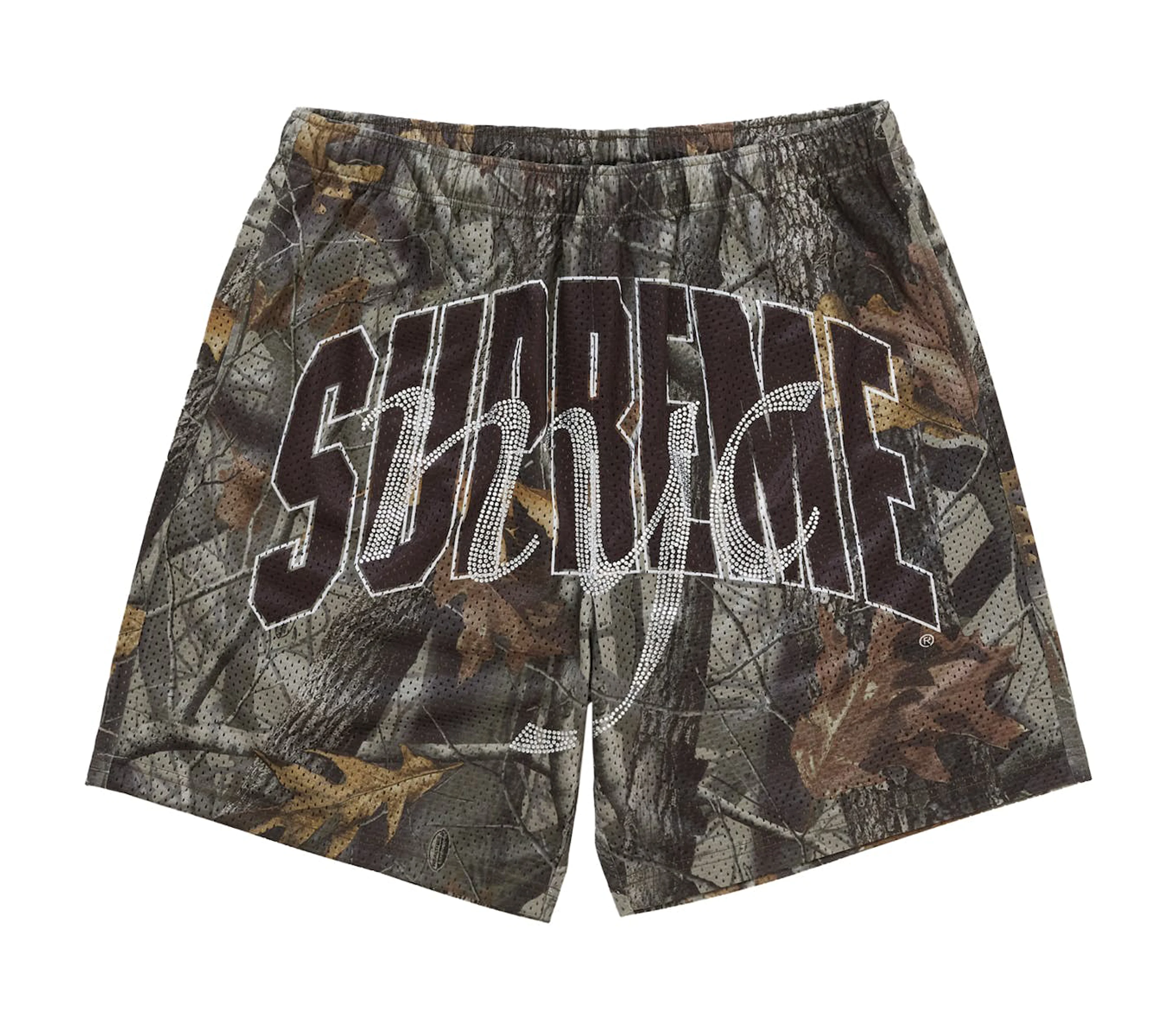 Supreme 'Rhinestone' Mesh Shorts (Realtree Hardwoods Camo) SS26 - 1