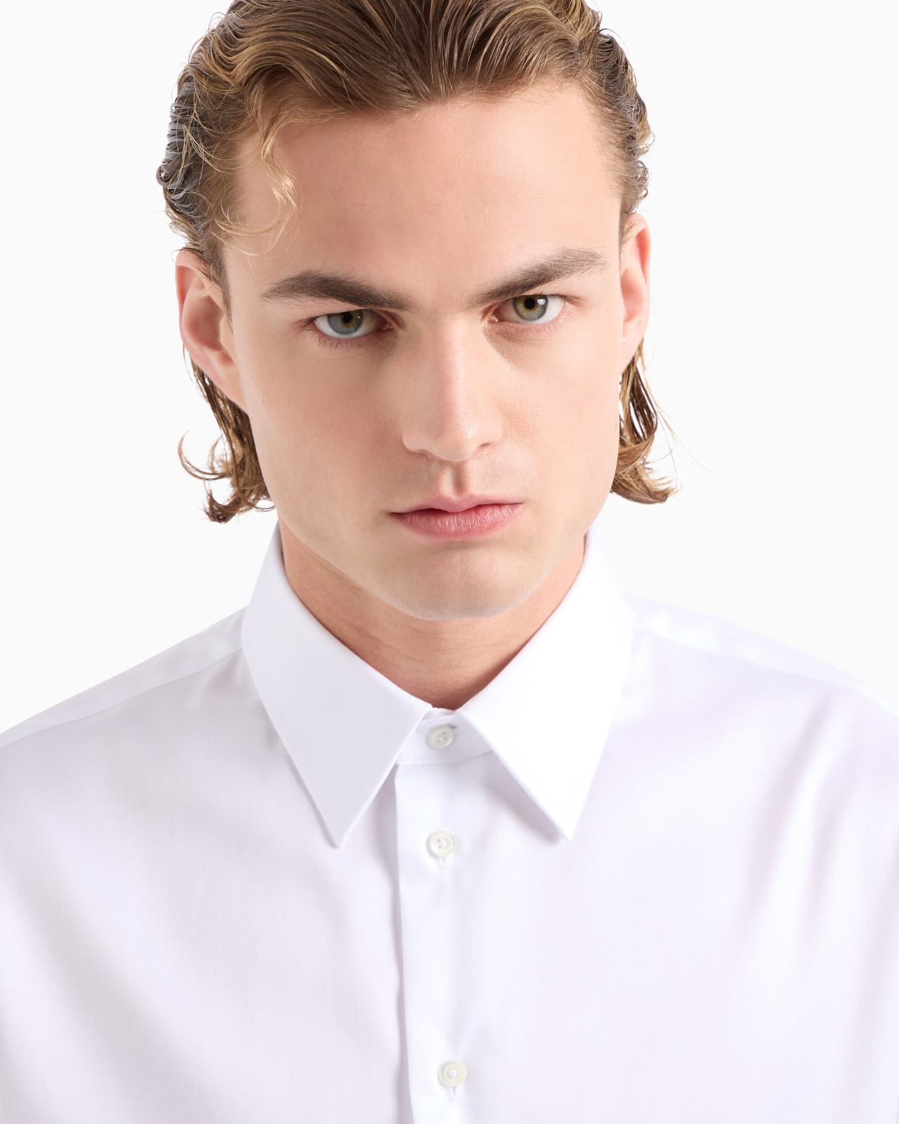 No-iron stretch cotton shirt - 5
