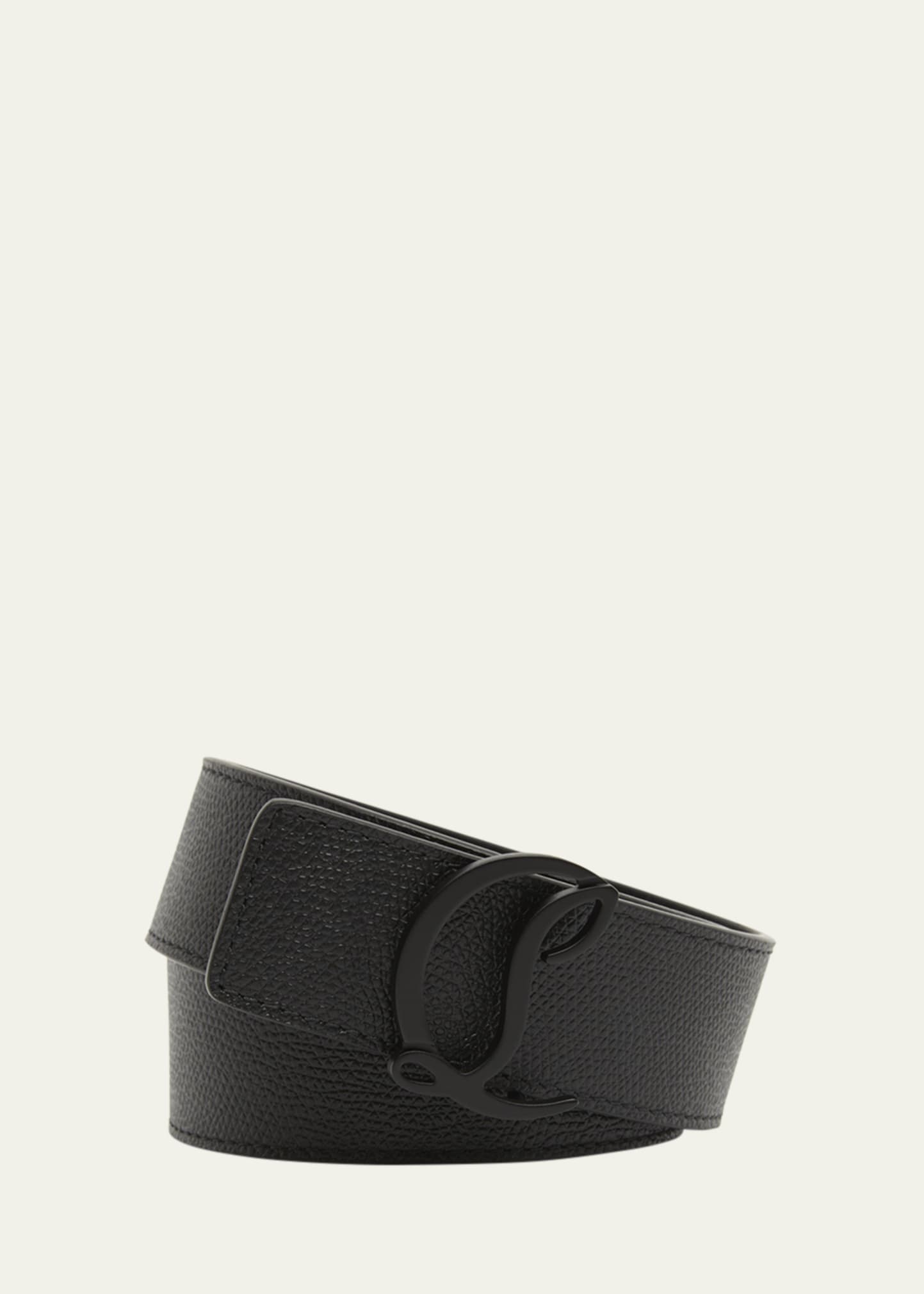 Men's Mooncrest-Buckle Reversible Leather Belt - 1