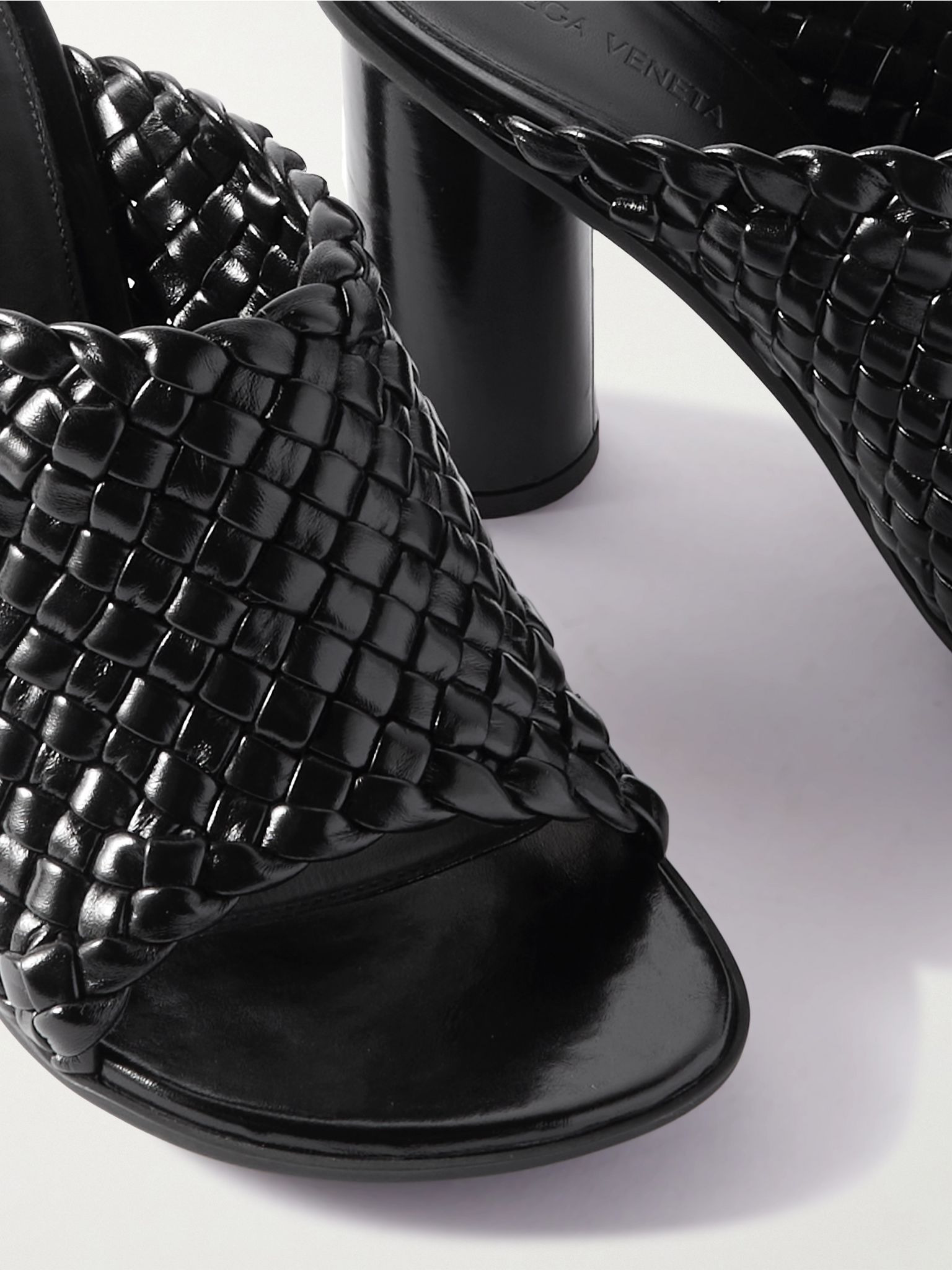 Atomic intrecciato leather sandals Black - 4