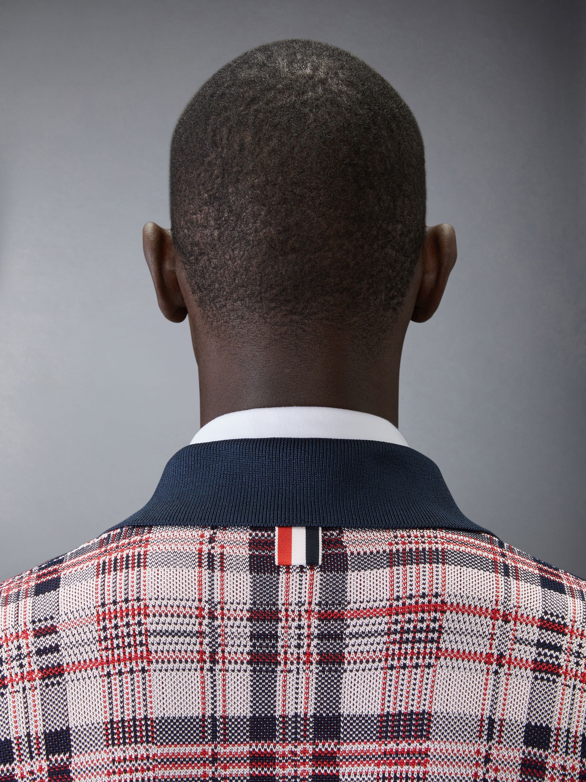 FUNMIX MADRAS CHECK 4-BAR BOMBER JACKET - 4