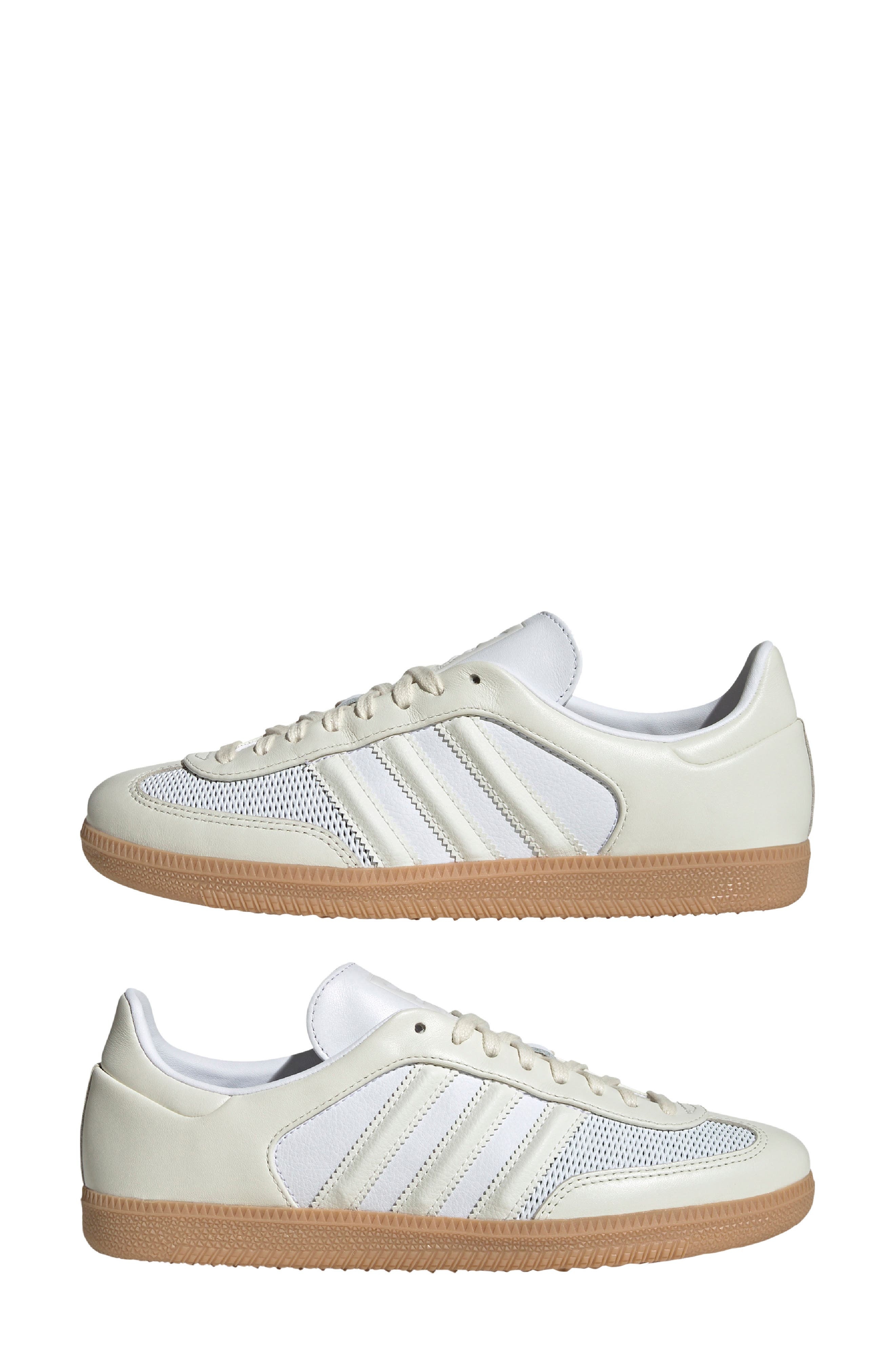 adidas Samba OG Sneaker in White/Off White/Gum at Nordstrom - 9