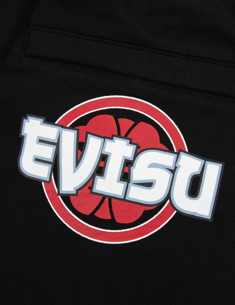 KAMON AND LOGO PRINT SWEAT SHORTS 11