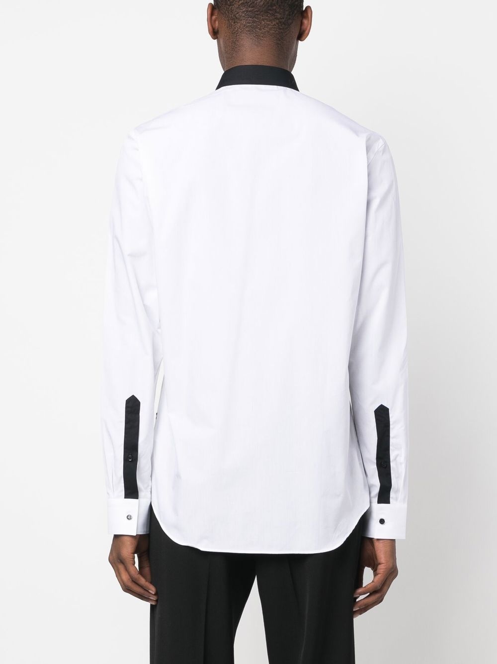 contrast collar shirt - 4