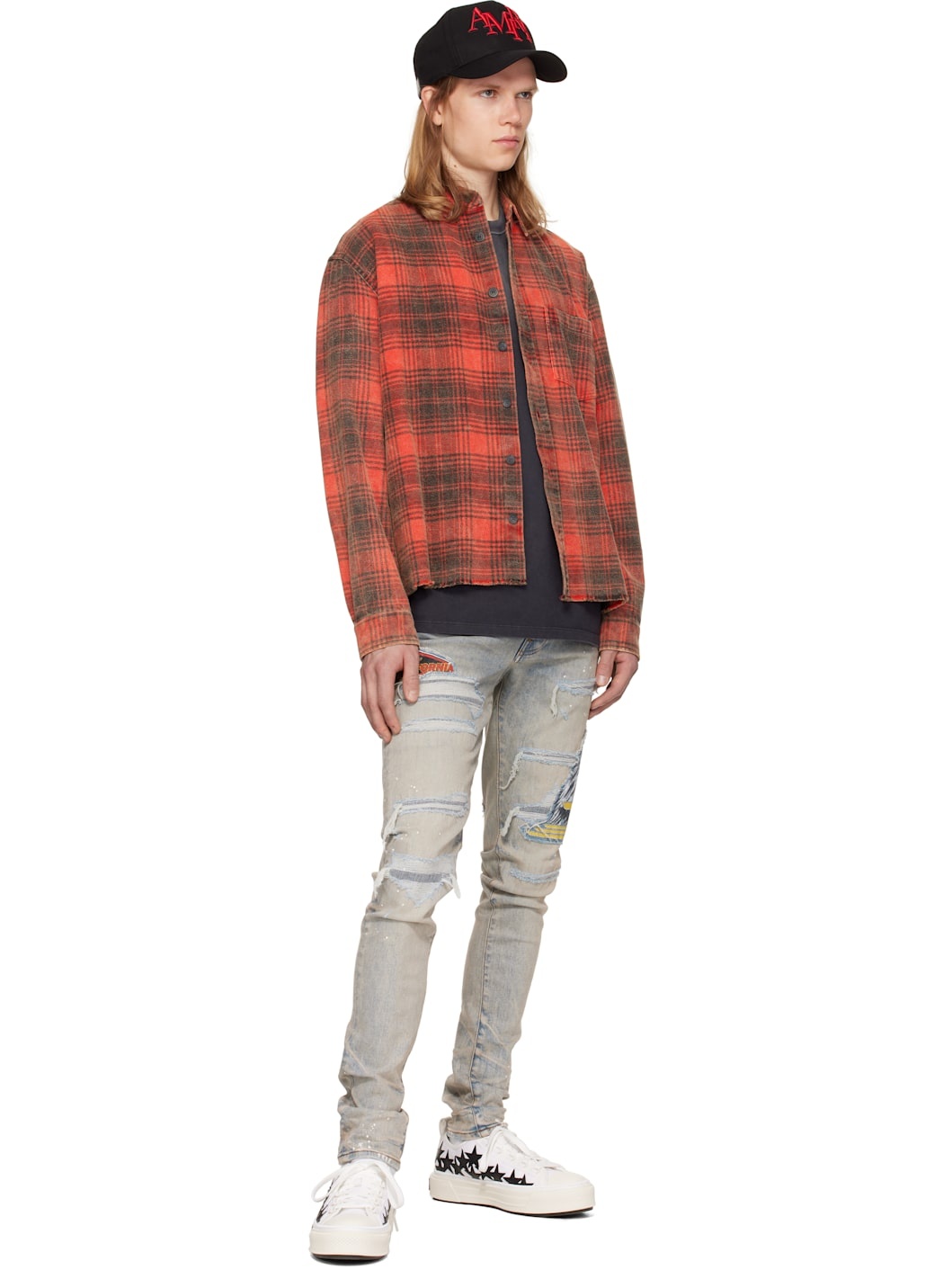Blue MA Cement Thrasher Skinny Jeans - 4