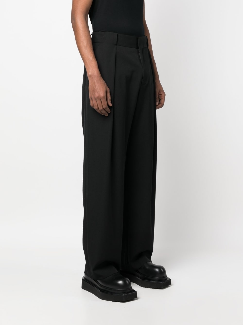 wide-leg tailored trousers - 3