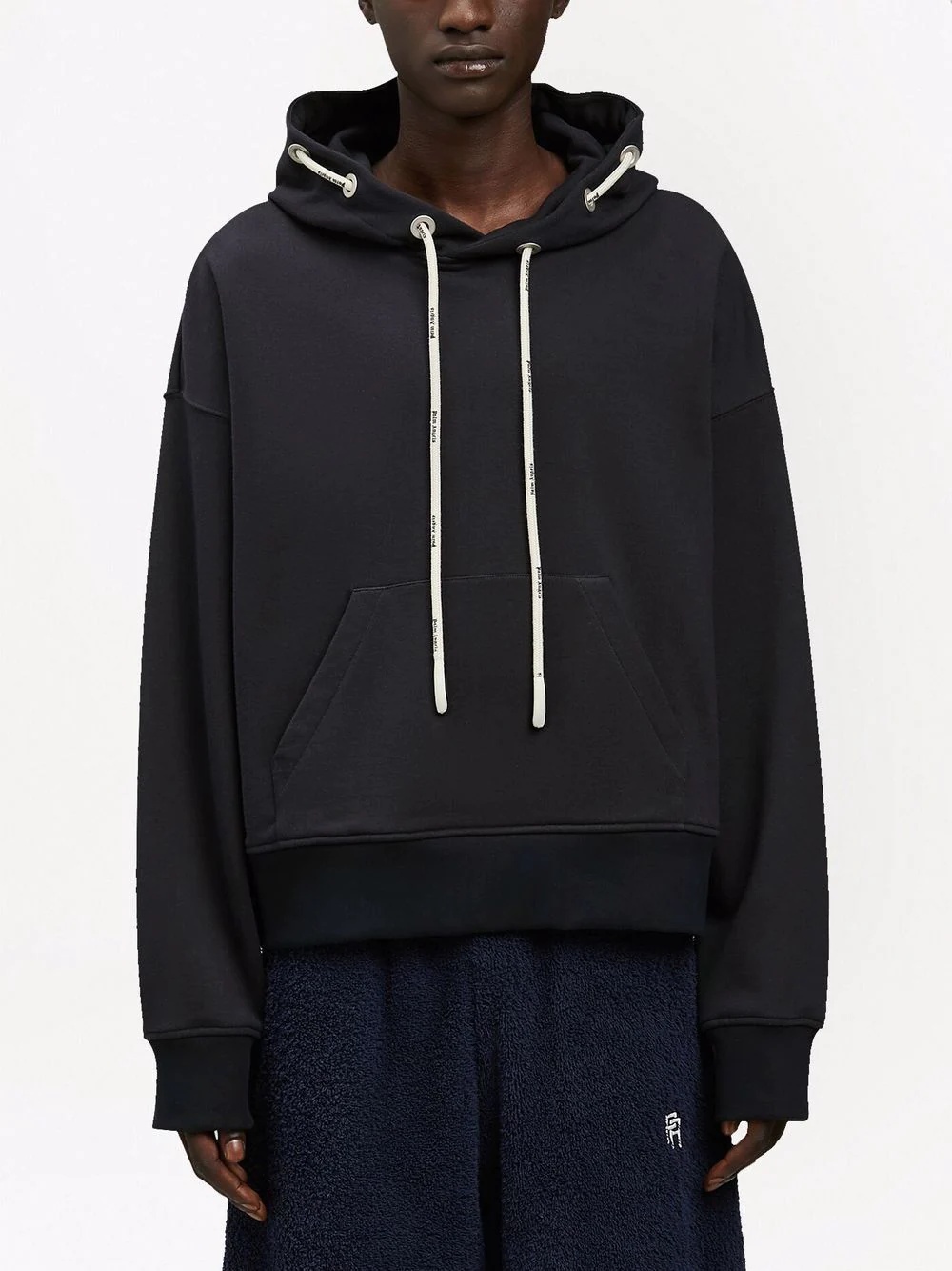 Cord drawstring hoodie - 3