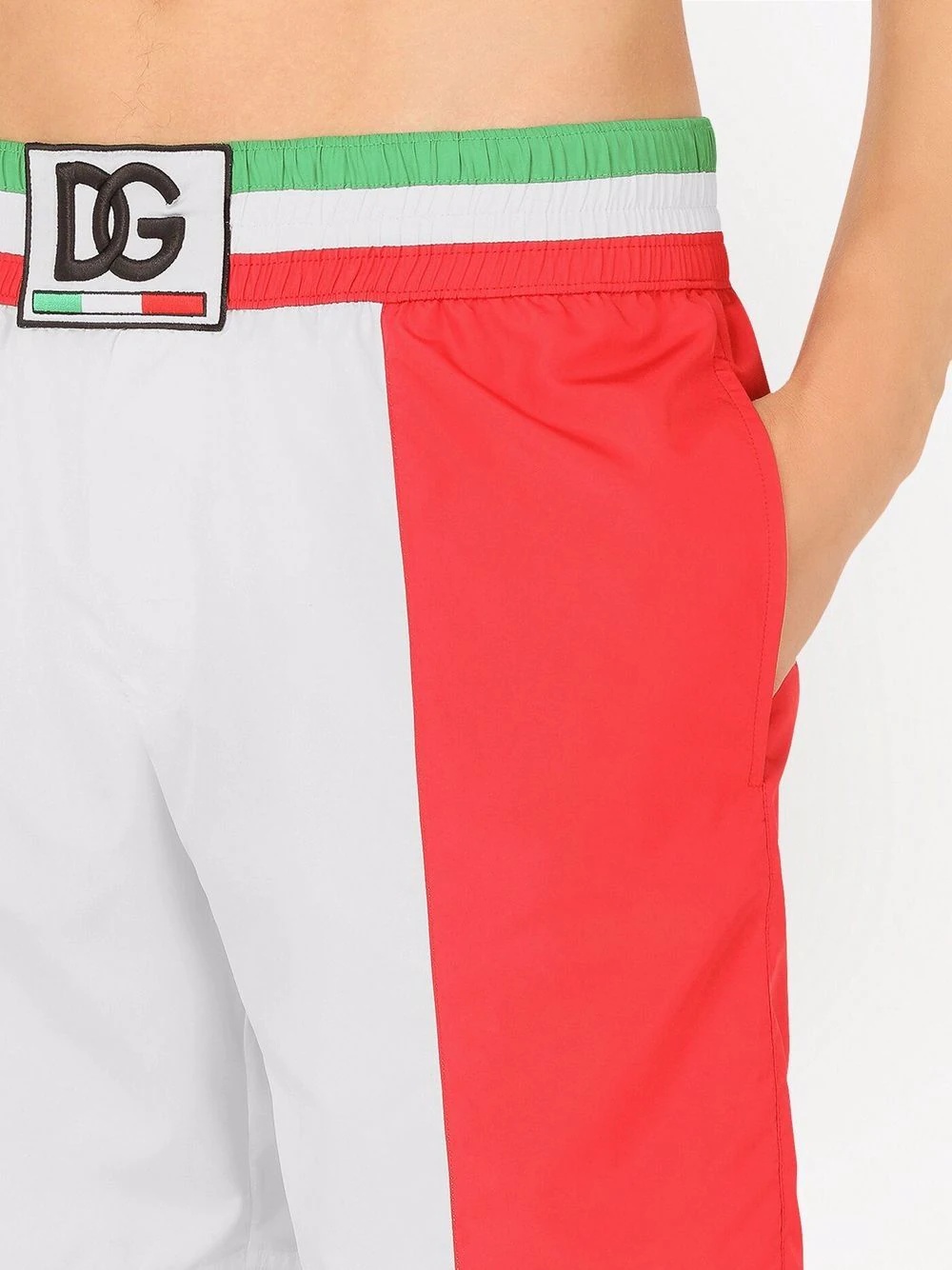 Italia colour-block swimming shorts - 4